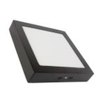 LAMPTIME Sıva Üstü Slim LED Downlight Siyah Gövde 20W Kare 6500K Beyaz Işık