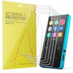 Lamshaw Safuciiv MP3 Ekran Koruyucu ile Uyumlu, [6 Paket] Safuciiv Q9 MP3 Çalar ile Uyumlu Tam Kapsama TPU Şeffaf Film - 2,4 İnç (TPU-6 Paket)