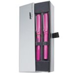 Lamy Safari Parlak Pembe Dolma-Roller Kalem Seti