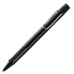 Lamy safari siyahı - Ergonomik saplı ve çizgi genişliğine sahip tükenmez kalem M - hoş uzun yazı için - sağlam ASA plastikten yapılmıştır - büyük kapasiteli dolum dahil M 16 inç siyah