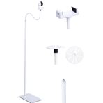 LamYHeng Gözetleme Kamerası için 80 "-31" Yükseklik Beyaz Zemin Tutucu Stand Montajı, 3.00lb Taban, Yüksekliği Ayarlanabilir 31.5-80", Bebek Kamera Monitörü/Güvenlik Kamerası ile Uyumlu