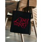 Lana Del Rey Siyah Kanvas Tote Bag Bez Çanta, Pinterest Çanta, Kitap Çantası - 10D-Krem