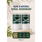 LaNaturel Doğal Deodorant Mineral Tuz Taşı Erkek Kokusuz Kristal Deo 2'li Avantaj Paketi