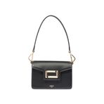Lancel Deri Omuz Çantası, Standart, 5003225690, Siyah, Kadın