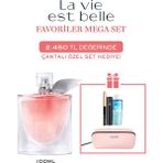 Lancome La Vie Est Belle 100ML Büyük Boy Parfüm & Göz Makyajı Favoriler Mega Set 7829999999204