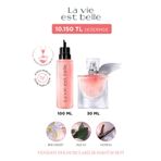 Lancome La Vie Est Belle EDP 30 ml & 100 ml Refill Yeniden Doldurulabilir Kadın Parfüm Seti 7829999999145