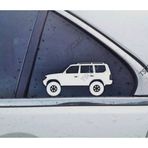 Land Cruiser Prado Kelebek Cam Oto Sticker 17 CM 2 Adet