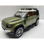 Land Lover Defender Jip Diecast Metal Oyuncak Model Araba 20 Cm Sesli Işıklı Kaput Bagaj Açılabilir Haki