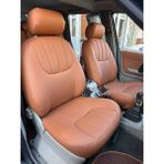 Land Rover 2000-2004 Model Araca Uygun Özel Dikim Deri Koltuk Kılıfı - Taba