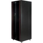 Lande 42U 800x800 Siyah Tekerlekli Rack Kabin
