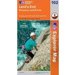 Land's End, Penzance and St Ives (OS Explorer Map): Penzance & St Ives. Showing part of the South West Coast Path by Ordnance Survey B2 edition (2009)