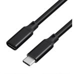 Landu USB 3.1 Type C Uzatma Kablosu 4K 60Hz USB C Gen 2 10GBPS Extender Kablosu 100W Pd (Yurt Dışından) - Siyah