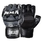 LangRay MMA eldiven, boks eldiveni, kadın erkek, idman eldiveni, yumruk eldiveni, Grappling antrenman eldiveni, kickboks, dövüş sporları için Muay Thai Karate UFC el koruması, L