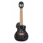 Lanikai QM-BKCEC Quilted Maple Concert Elektro Ukulele