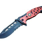 Lanmark MX50 Testereli Outdoor Çakı 21 cm - Otomatik, Kemerlikli