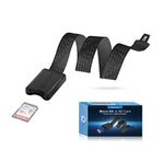 LANMU Mikro SD - SD Kart Uzatma Kablosu Adaptörü Esnek Uzatıcı Ender 3 Pro/Ender 3 V2/Ender 5 Plus/Ender 5 Pro/CR-10S Pro/Anet A8 /Raspberry Pi (18,9 inç/48 cm) ile Uyumlu