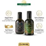Lanorre Altın Ikili Çörek Otu Yağı + Kabak Çekirdeği Yağı | 2'li Doğal Yağ Seti | 2 x 250 ml | Analizli %100 Soğuk Sıkım, Saf ve Katkısız - 500 ml