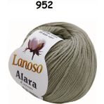 Lanoso Alara Punch & Amigurami İpi ( 50 Gr ) Renk:952 - Gri - Tek Boy