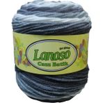 Lanoso Cazz Batik Örgü Ipi (5 Li Paket) - Açık Gri Melanj