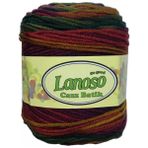 Lanoso Cazz Batik Örgü Ipi 714 (5 Li Paket) - Bordo - Siyah