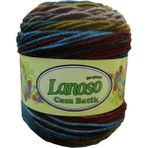 Lanoso Cazz Batik Premium Akrilik 210 mt 100 gr -19 Çeşit Renkli- Örgü Ipi 2 Adet - 715