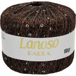 Lanoso Parla 3636 - Yumuşak Simli Pullu El Örgü İpi - %75 Glitter Yarn %25 Payette&sim 217 mt 25 gr Tek Yumak