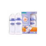 Lansinoh mOmma Biberon Seti, NaturalWave, 240 ml, Plastik, Mor, Twin Pack