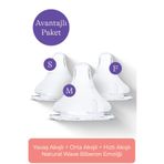 Lansinoh Natural Wave Biberon Emziği, Yavaş, Orta, Hızlı Akışlı, 3'lü Avantaj Paketi, 6 Adet