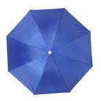 LANTRO JS 65cm Güneş Koruyucu Rüzgar Geçirmez Kafa Açık Hava Aktiviteleri için Şemsiye Monteli (safir)