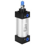LANTRO JS Hava Silindiri, 40mm Delikli Alüminyum Alaşımlı Vidalı Piston Mili Pnömatik Hava Silindiri Çift Etkili SC40 Standardı (SC40X75)