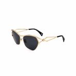 Lanvin LNV 114S 710 58 Kadın Geometrik Gold Metal Güneş Gözlüğü