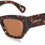 Lanvin Unisex güneş gözlükleri, 234 Koyu Kaplumbağa, 51