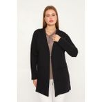 Lanze Çelik Örme Triko Anne Ceket 2405 - 3XL - -- - Lacivert