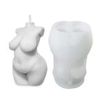 LapangZi 3D Vücut Mum Kalıpları Silikon Kalıplar Kadın Mum Yapımı için, Dişi İnsan Mum Kalıbı Soya Mumu, Alçı Kalıp Epoksi Kalıp Reçine Ev Yapımı Döküm Sabun Yapımı Kendin Yap El Sanatları