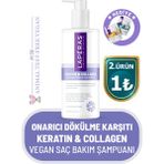 Laperas 400 ml Besleyici Onarıcı ve Dökülme Karşıtı Keratin Collagen Saç Bakım Şampuanı