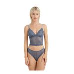 Laperissa Dantel Detaylı Esnek Bralet & Slip Takımı Gri 80