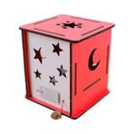Lapin Eğitim Hizmetleri DIY Stem Bilim Seti Gece Lambası, Yıldız ve Ay Şekilleri ile Dekoratif Kırmızı Renk