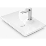 Lapino Arcade Tezgah Üstü Lavabo 65*40 cm Beyaz (4265)