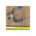 Lapis Lazuli & Aventurin Oval Taşlı El Yapımı Bileklik - (Hediyelik Paket Olarak Kargolanır.)