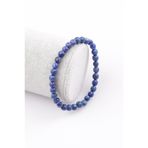 Lapis Lazuli Doğal Taş Bileklik 6 mm Fasetli Küre Kesim