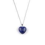 Lapis Lazuli Doğal Taş Kalp Model Kolye