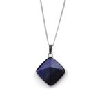 Lapis Lazuli Doğal Taş Piramit Model Kolye