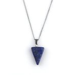 Lapis Lazuli Doğal Taş Üçgen Model Kolye