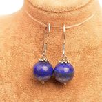 LAPİS LAZULİ TAŞI GÜMÜŞ KÜPE