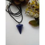 LAPİS LAZULİ TAŞI KOLYE/ PANDÜL ŞEKLİNDE DOĞALTAŞ KOLYE