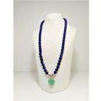 Lapis Lazuli ve Yeşim Taşı Birlikte Kolye 8 mm