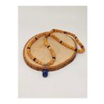 Lapis Taşlı Rudraksha Tohum Kolye Dolama Bileklik 8mm 49712