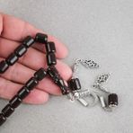 Lapisdo Katalin Çubuk Alpaka Püskül Kapsül Kesim 9X11MM Tesbih -Koyu Bordo
