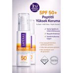 LAPÉRAS SPF 50+ Güneş Kremi | Su Bazlı Hafif Doku | Matrixyl 3000® Peptit İçeren | Dolgunlaştırıcı Nemlendirici | Vegan | 75 ml 2’li Paket