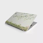 Laptop Bilgisayar Notebook Pc Kaplama Etiketi 3D Ağaç Kuşlar